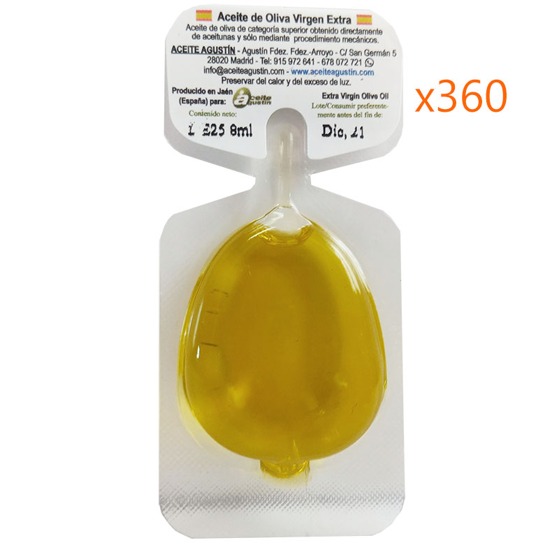 Caja con 360 monodosis de 10 ml de Aceite de Oliva Virgen Extra - Image 3
