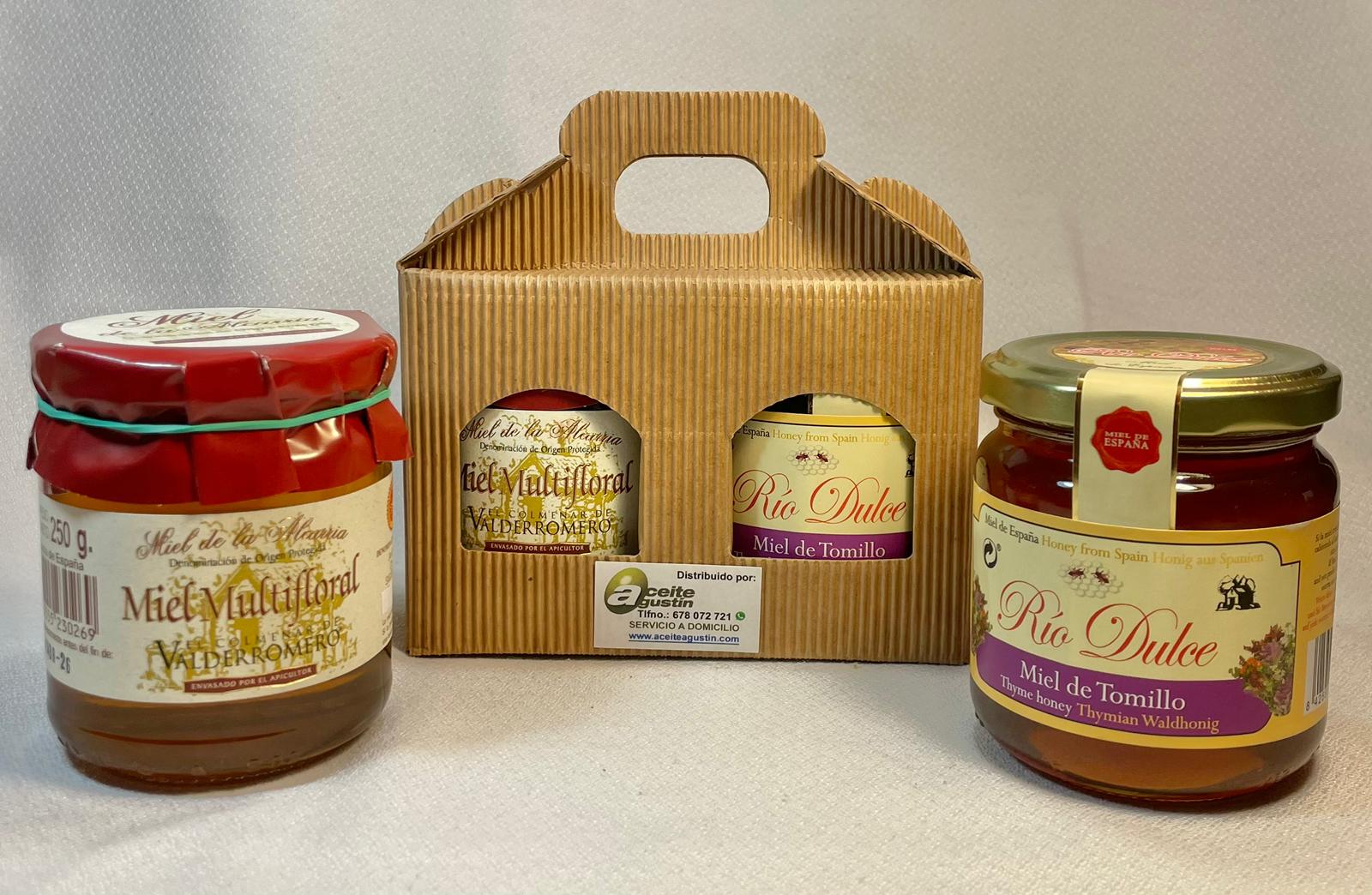 Estuche mini doble Miel Multifloral y de Tomillo - Image 2