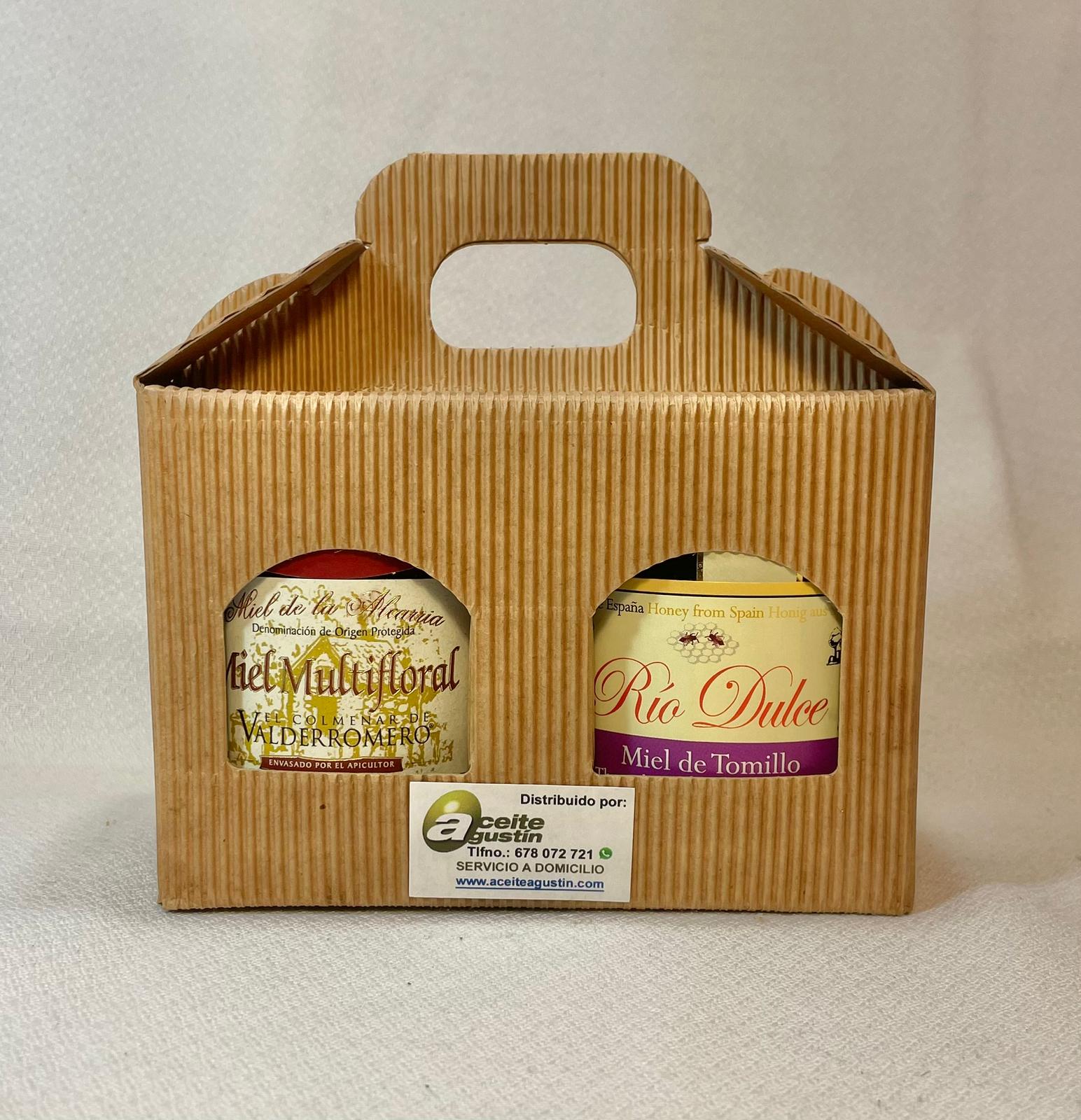 Estuche mini doble Miel Multifloral y de Tomillo